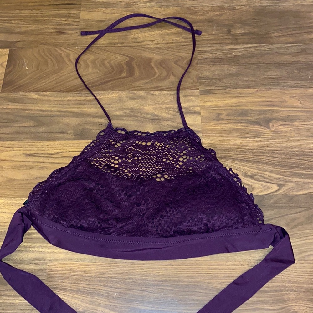 Purple bathing suite top